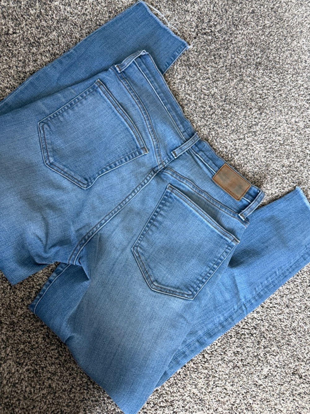J.Crew 9” Toothpick High-Rise Button-Fly Blue Jeans - Picture 3 of 5